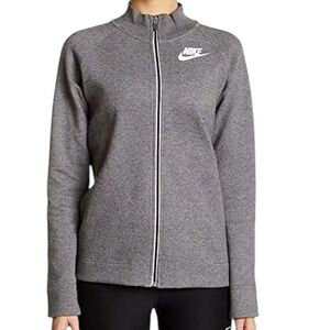 Nike Sportswear Jacket Women Size Medium Charcoal/White Advance 15